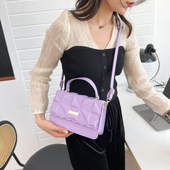 Brown Leather Small Shoulder Bag for Women