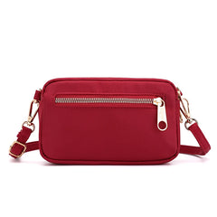 Waterproof Nylon Small Clutch Bag Women Shoulder Bag Mobile Wallet