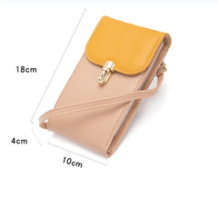 Soft Leather Large Capacity Wallet Phone Messenger Bag for Women