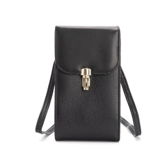 Soft Leather Large Capacity Wallet Phone Messenger Bag for Women
