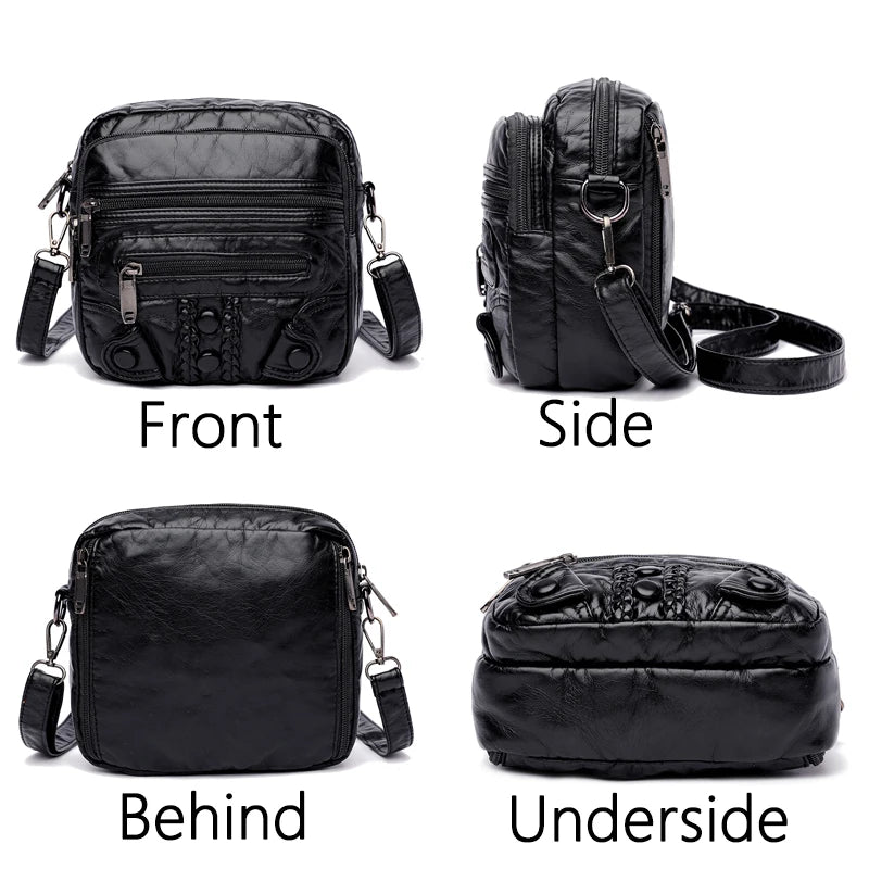 Retro Casual Soft Leather Shoulder Bag