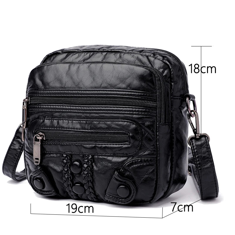 Retro Casual Soft Leather Shoulder Bag