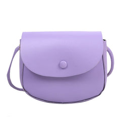 Women's Square Messenger Bag Flap Shoulder Satchel Crossbody Small Solid