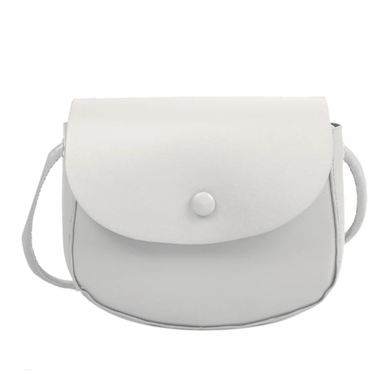 Women's Square Messenger Bag Flap Shoulder Satchel Crossbody Small Solid