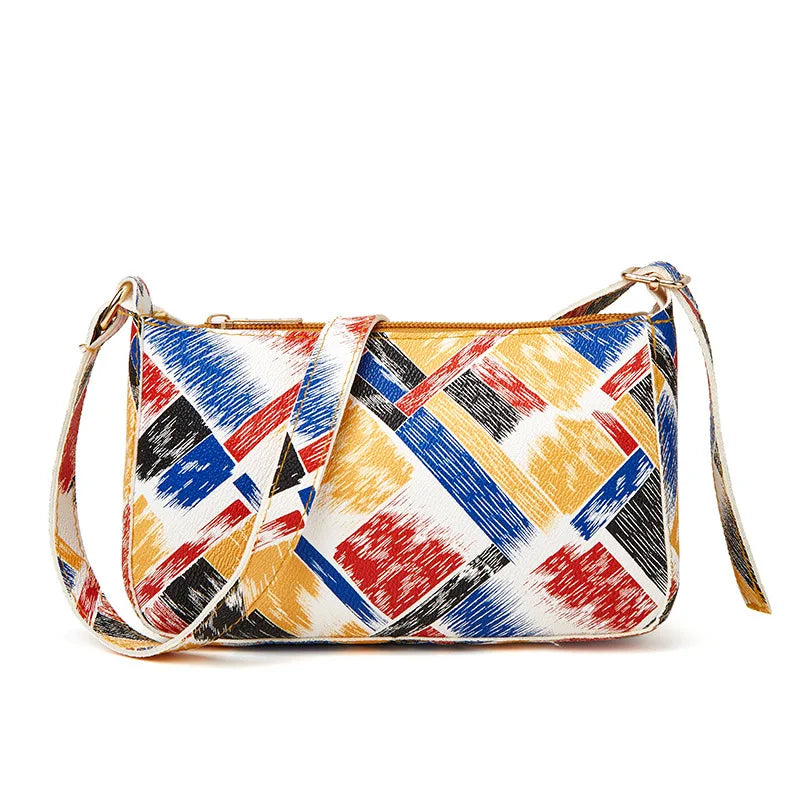 Summer PU Leather Crossbody Beach Handbag Adjustable Strap