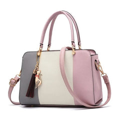 Tassel Patchwork Totes Crossbody Handbag for Women