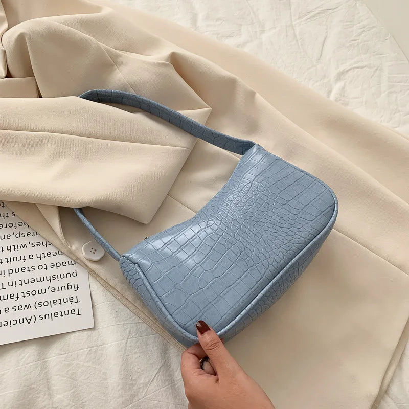 Crocodile Pattern PU Leather Tote Bag for Women