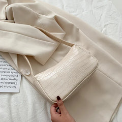 Crocodile Pattern PU Leather Tote Bag for Women