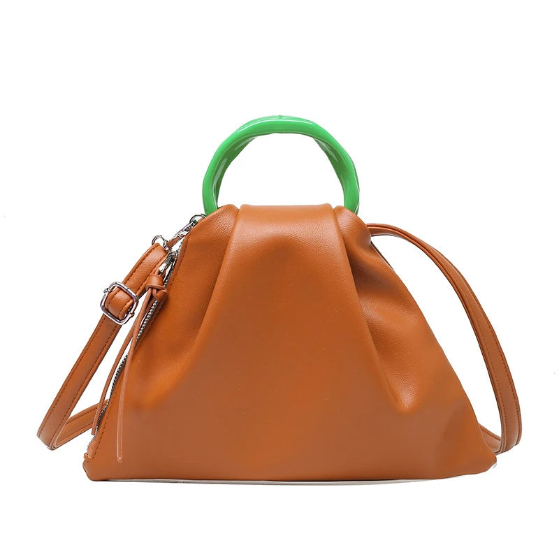 Women's Small PU Shoulder Bag with Detachable Strap