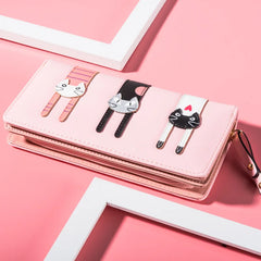 Sweet Cat Clutch Bag Multi-card Large Capacity Wallet Women