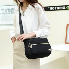 Waterproof Multilayer Shoulder Bag Large Capacity Casual Handbag
