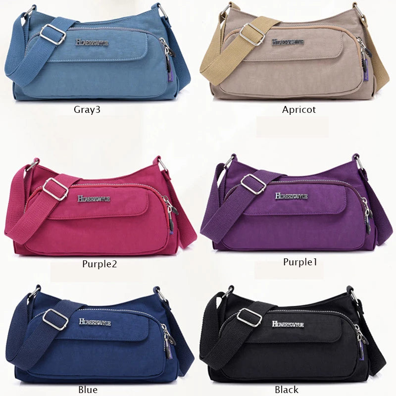 Waterproof Nylon Pocket Bag Casual Crossbody Bag