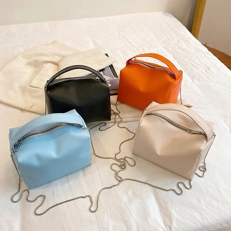 Ladies Casual Shoulder Bag Mini PU Leather Handbag