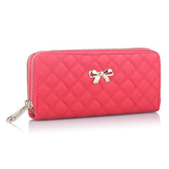 Bowknot Women Wallet Long Clutch Multi-card Phone 858