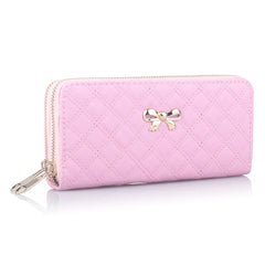 Bowknot Women Wallet Long Clutch Multi-card Phone 858