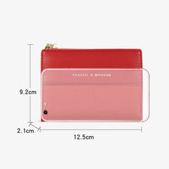 Short Two-Fold Multi-Card Women's Wallet
