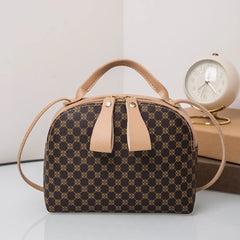 Plaid Shell Bag Crossbody Handbag for Women