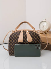 Plaid Shell Bag Crossbody Handbag for Women