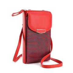 Snake Pattern Crossbody Bag for Women Small Purse Long Shoulder Bag