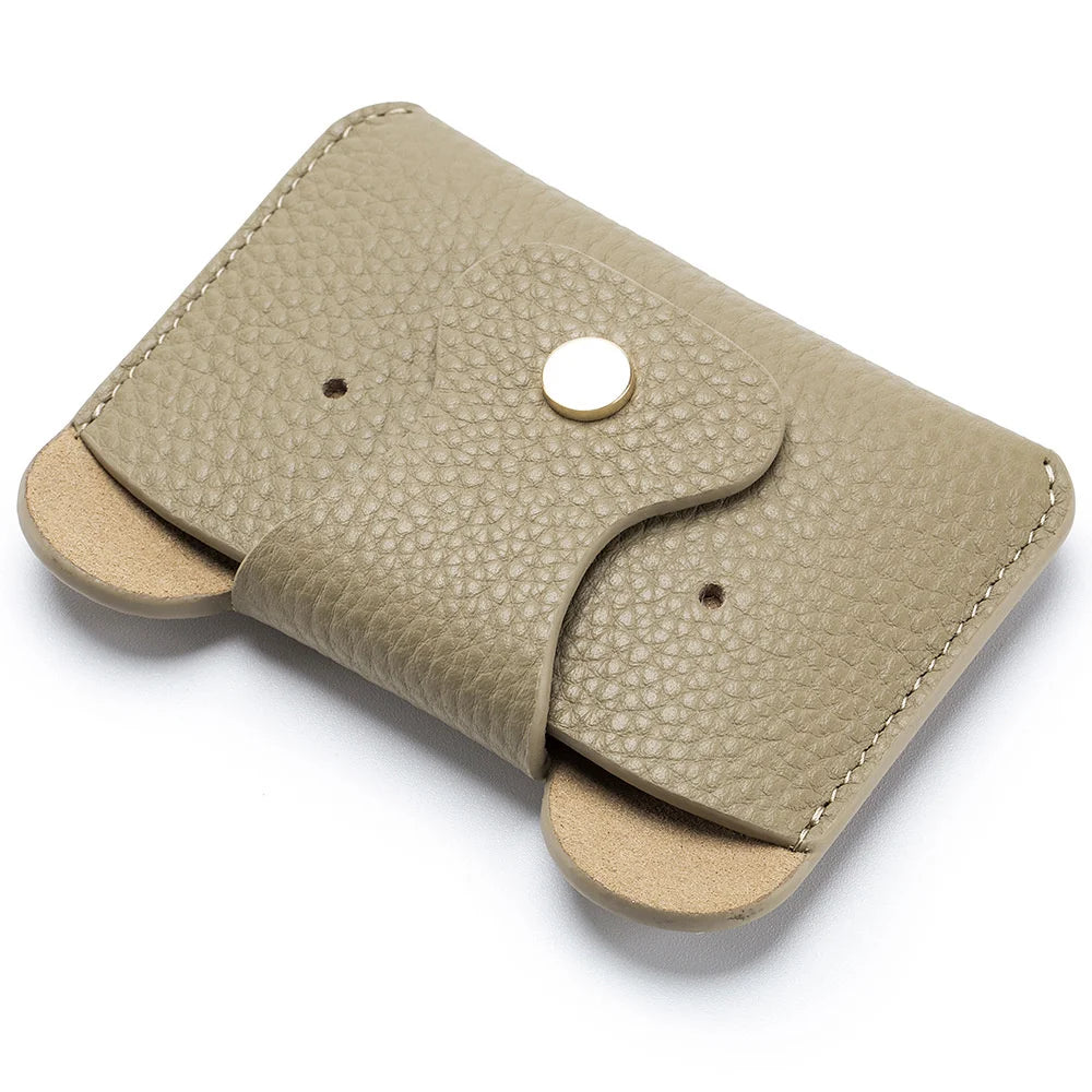 Lady Change Purse Short Wallet Card Bag Leather Mini Purse