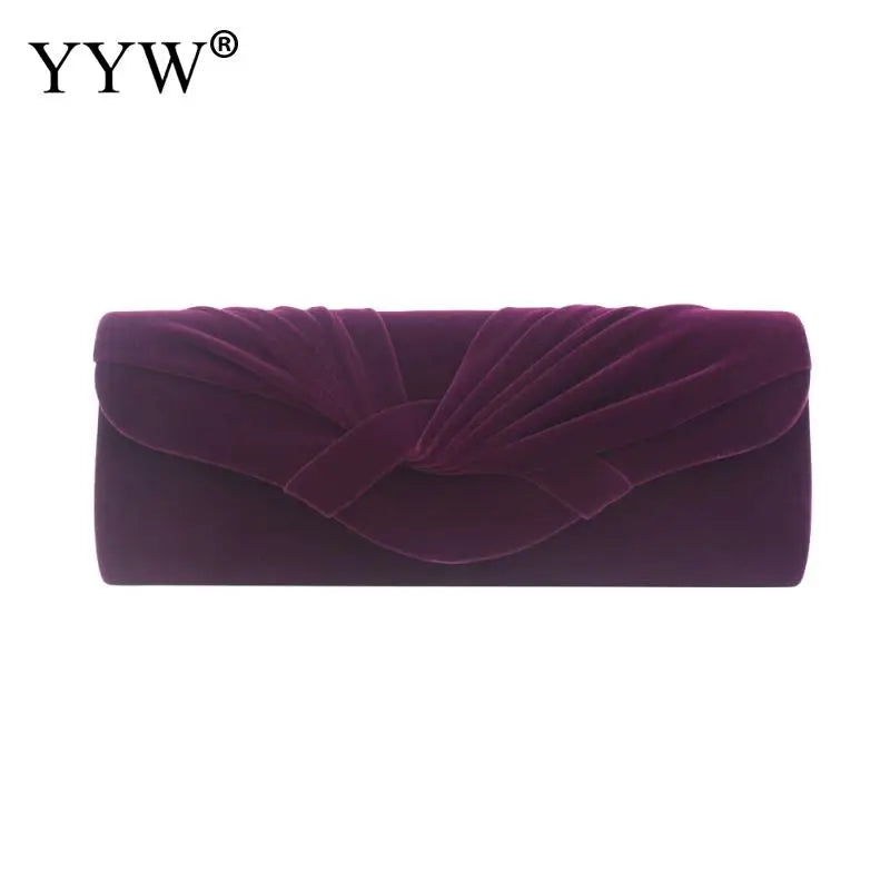 Lady Envelope Clutch Bag Chain Tote Red Beige Handbag