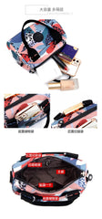 Lady Nylon Print Shoulder Handbags Crossbody Tote Square Bags