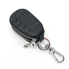 Crocodile Pattern Double Layer Zipper Key Wallet