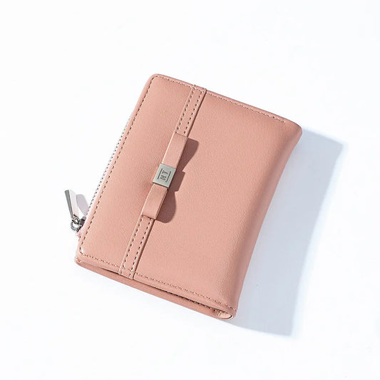 Lady Purse Women's Wallet Short Bowknot Student Wallet Card Small Change Wallet