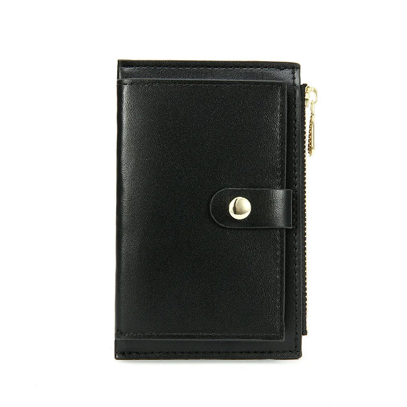 Lady Short Wallet Bag PU Leather Clutch Card Holder Female Coin Purse