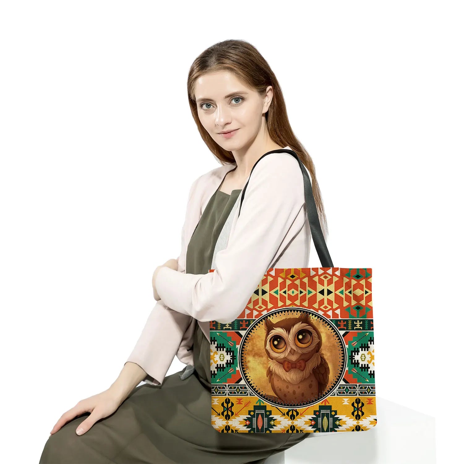 Owl Print Eco-Friendly Large Capacity Tote Bag