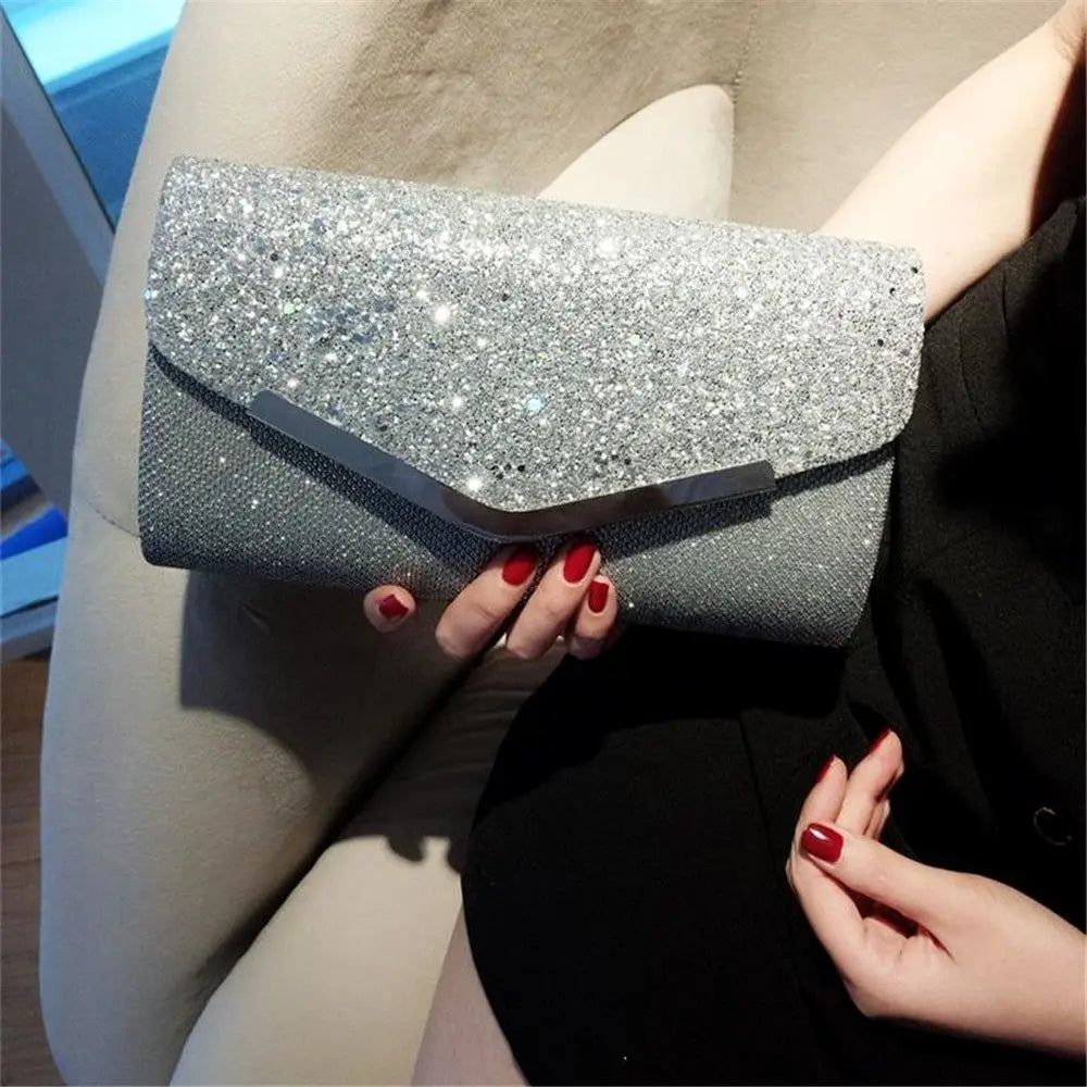 Lady Wedding Clutches Handbags Chain Shoulder Bling Bags