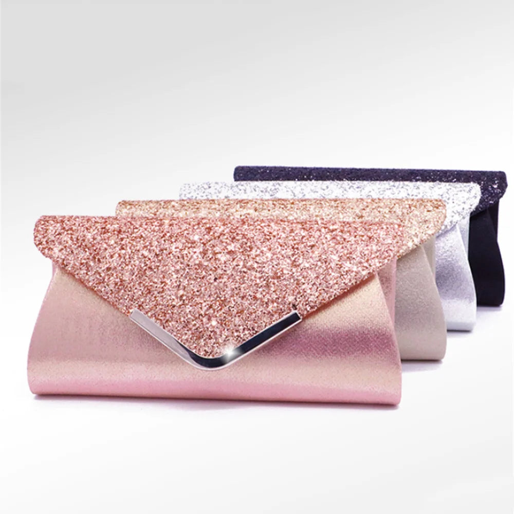Lady Wedding Clutches Handbags Chain Shoulder Bling Bags