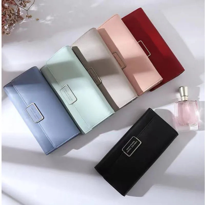Lady Multi-slot Zip Purse Wallet Handbag Women Wallet PU
