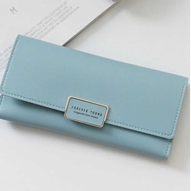 Lady Multi-slot Zip Purse Wallet Handbag Women Wallet PU