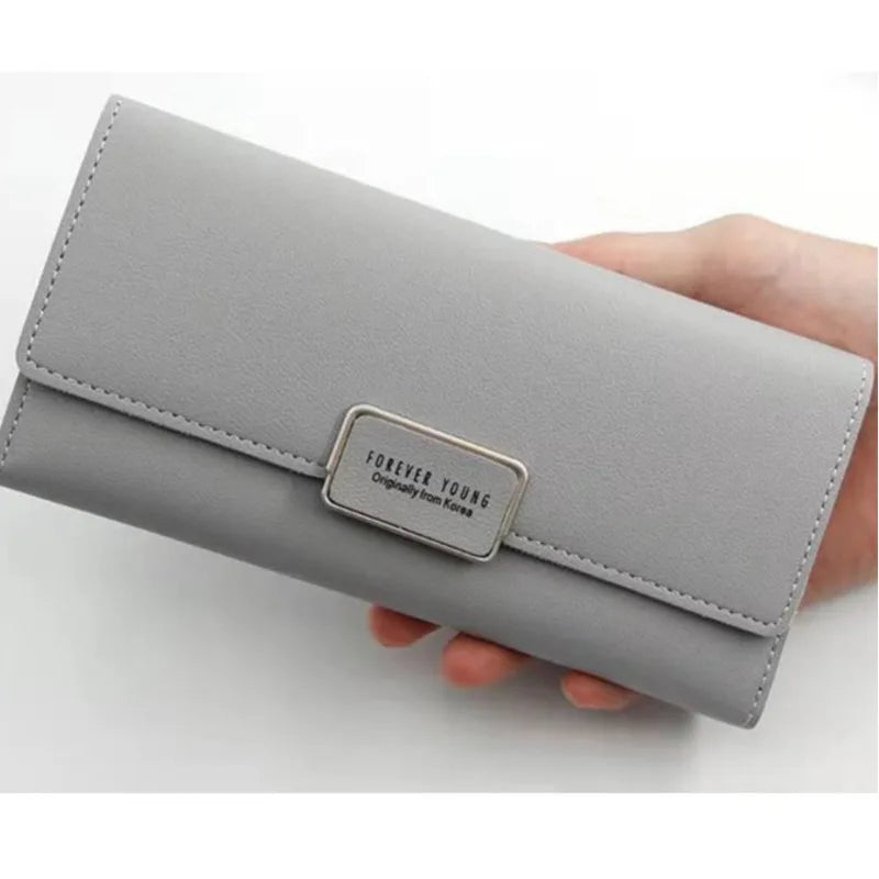 Lady Multi-slot Zip Purse Wallet Handbag Women Wallet PU