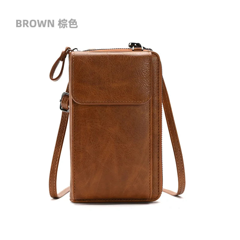 Lady's Crossbody Bag Multi-functional Mobile Phone Bag