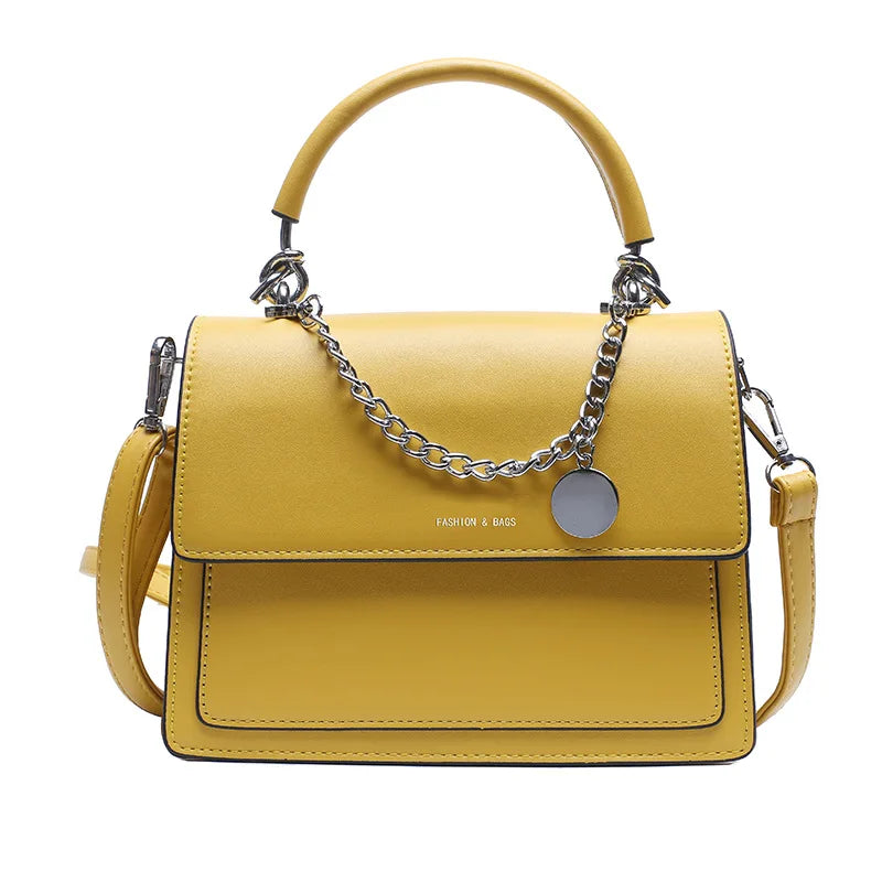 Small Square Chain PU Leather Handbag for Women