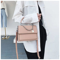 Small Square Chain PU Leather Handbag for Women