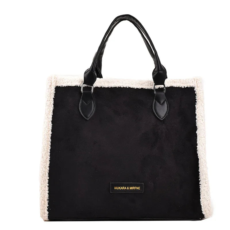 Lamb Wool Crossbody Bag Women's Casual Handbag