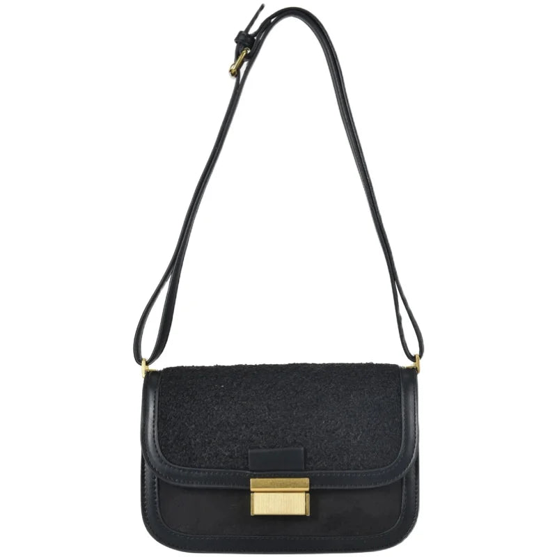 Lambs Wool Small Square Bag Plush Shoulder Bag Handbags High