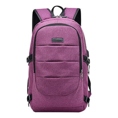 Business Travel Laptop Backpack with USB Charging Port, Gray