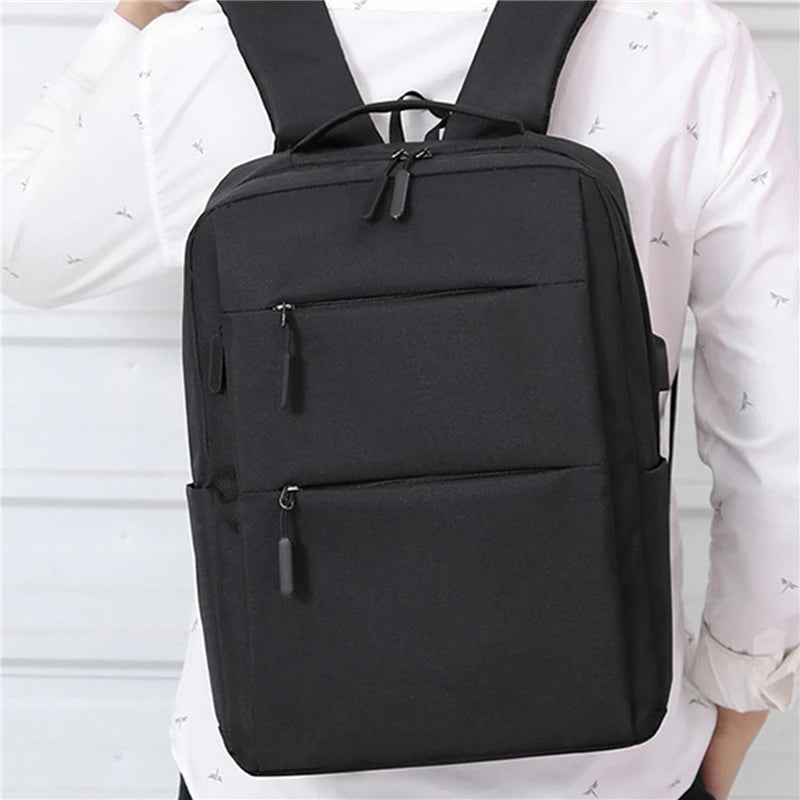 Thin Light Laptop Backpack Anti Theft USB Charge