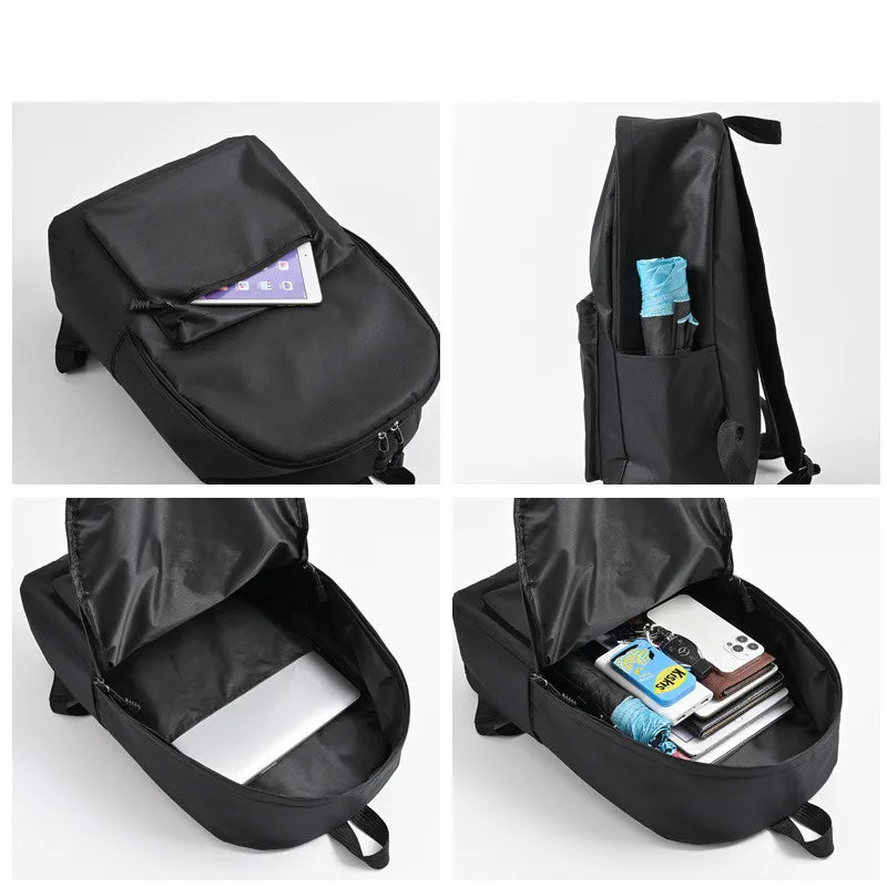 Men's Vintage PU Laptop Backpack Travel Rucksack Schoolbag