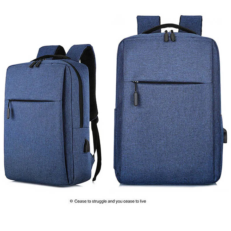 Men's Laptop Backpack with Raincoat and USB Charging
