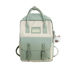Travel Laptop Backpack with Plush Pendant - Durable School Daypack