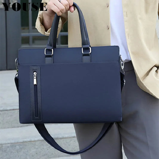 Men Laptop Bag Briefcases Handbag Shoulder Business Work Tote Office Storage