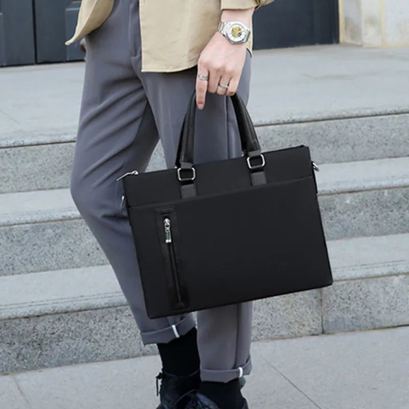 Men Laptop Bag Briefcases Handbag Shoulder Business Work Tote Office Storage
