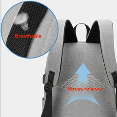 USB Charging Backpack for Laptop Travel, Men Women School Bookbag