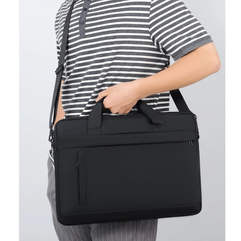15.6in Laptop Sleeve Shoulder Bag Business Handbag