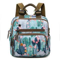 Large Baby Diaper Bag Backpack Waterproof Flowers Printing Handbag